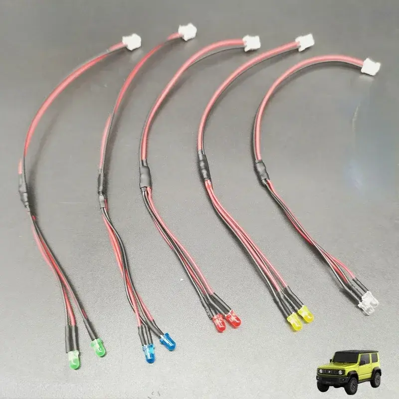 Steel Rope Kit And LED Light Cable For Xiaomi Suzuki Jimny 1/16 RC Crawler Car Upgrade Parts Decoration Accessories