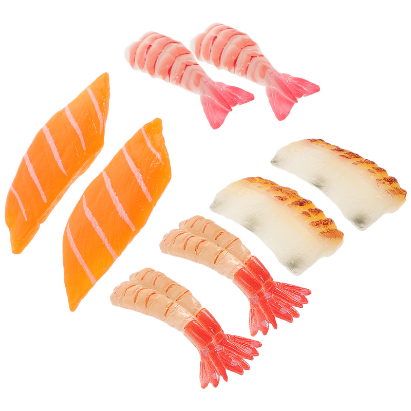 Simulado Sashimi salmão fatias modelo, Filé alimentos modelos, realista mesa decorações