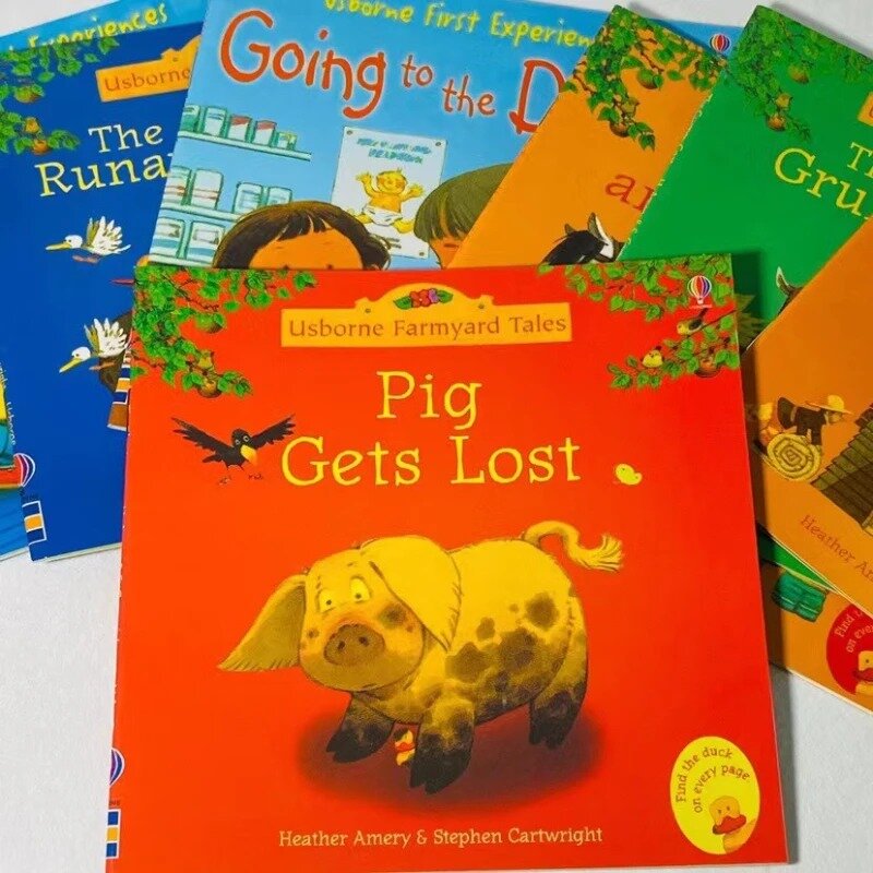 20 Boeken/Set 15X15Cm Kids Usborne Prentenboeken Voor Kinderen Baby Beroemde Verhaal Engels Kind Book Educativo Infantil