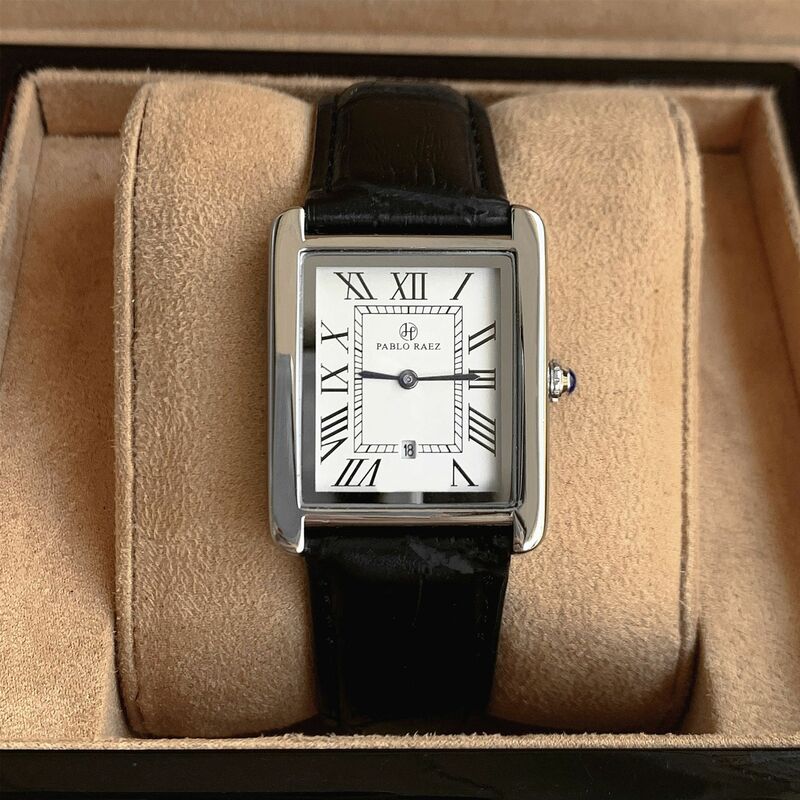 UTHAI-Montre d'affaires légère pour homme, marque de luxe, carrée, calendrier classique, ceinture étanche, horloge à quartz, cadeau de mode masculine