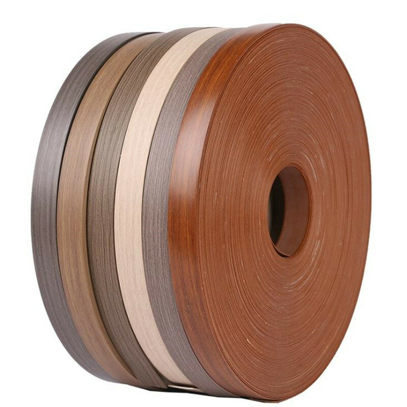 Cinta autoadhesiva para bordes de madera contrachapada, cinta decorativa de PVC para reparación de superficies de muebles, trabajo de madera