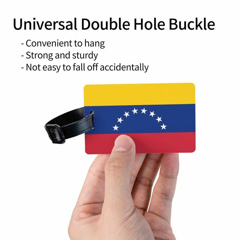 Индивидуальный флаг Венесуэлы, бирка для багажа с защитой конфиденциальности, бирки для багажа, этикетки для дорожных сумок, чемоданов