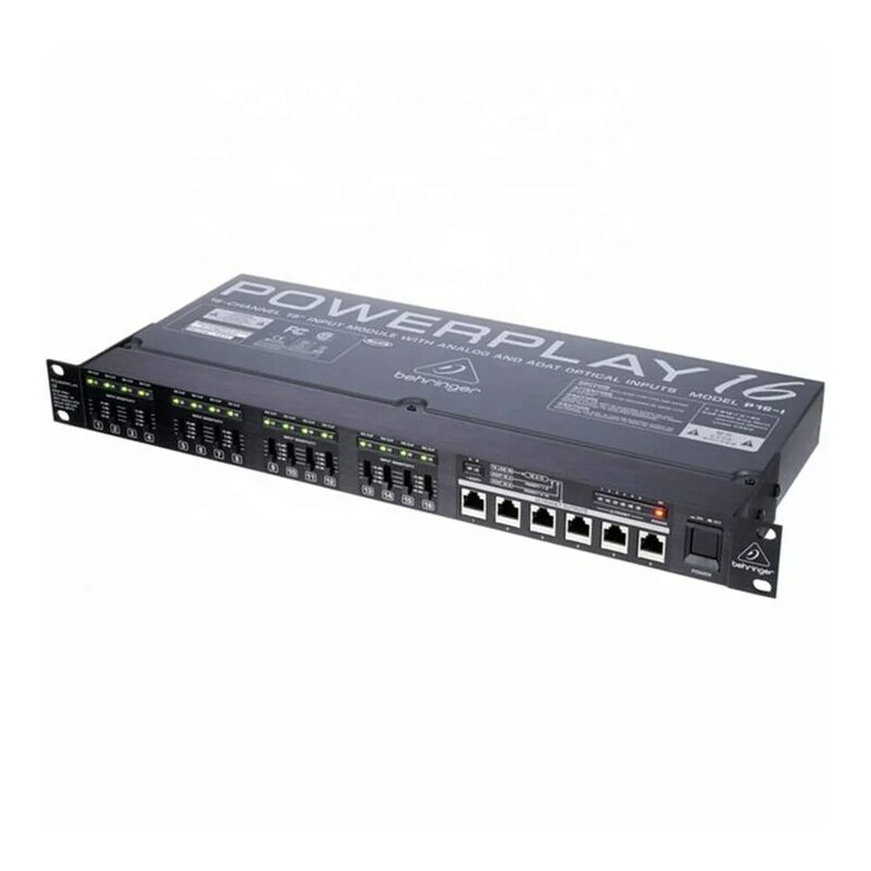Behringer-equipo de sonido de Audio Powerplay P16-I, convertidor Digital analógico de 16 canales