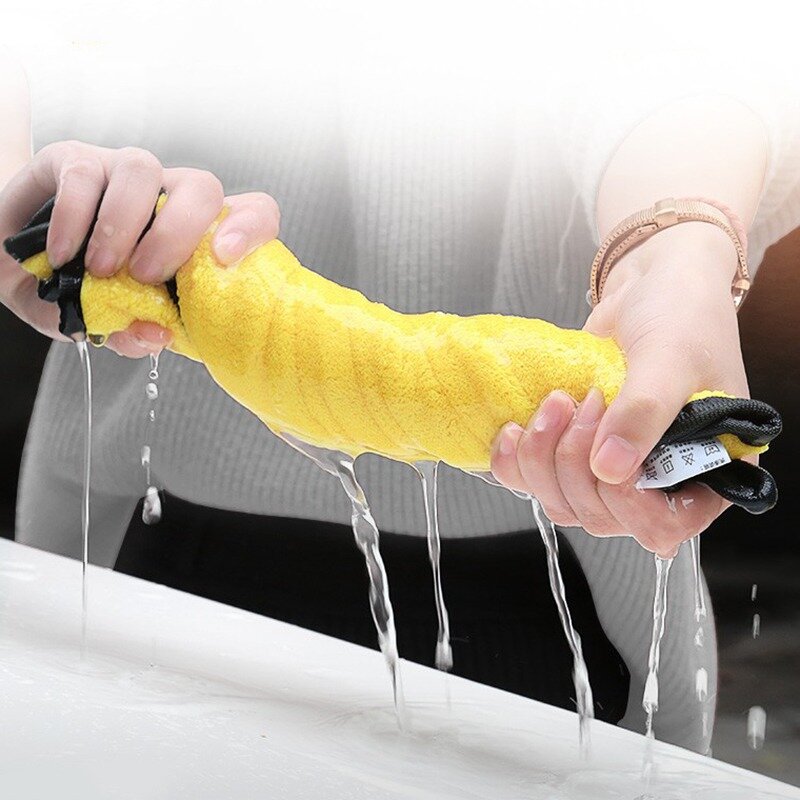 Microfiber Car Washing Towels, Soft Double Layer, Body Cleaning Wipe Rag, Absorção de água, Secagem Pano, Grosso, 30 cm, 40 cm, 60cm