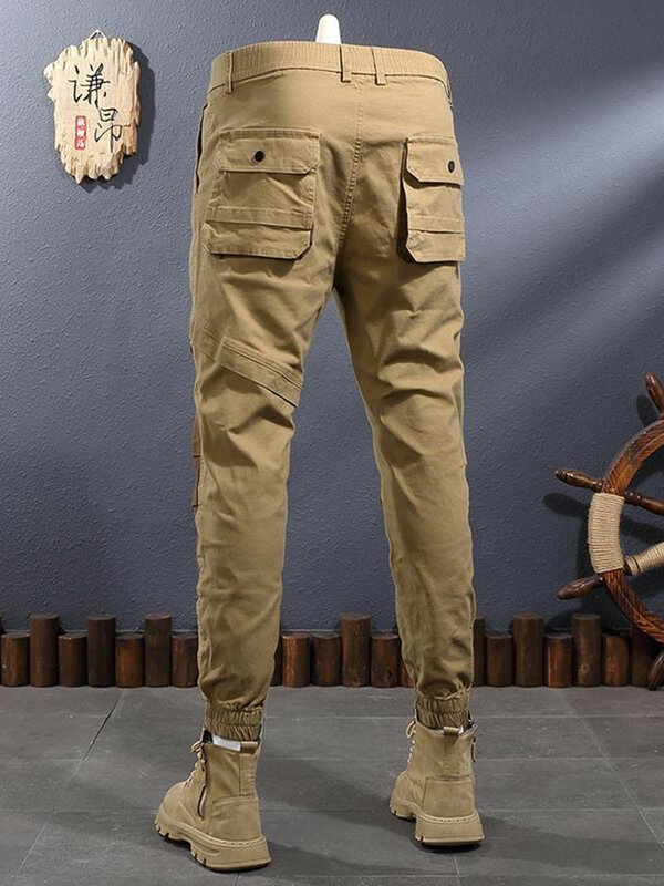 2024 primavera e autunno nuova tendenza della moda tuta elastica da uomo Casual dimagrante comodi pantaloni traspiranti di alta qualità M-3XL