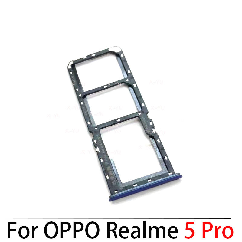 10 قطعة ل OPPO Realme 5 / 5i / 5 برو سيم بطاقة صينية فتحة حامل محول المقبس إصلاح أجزاء