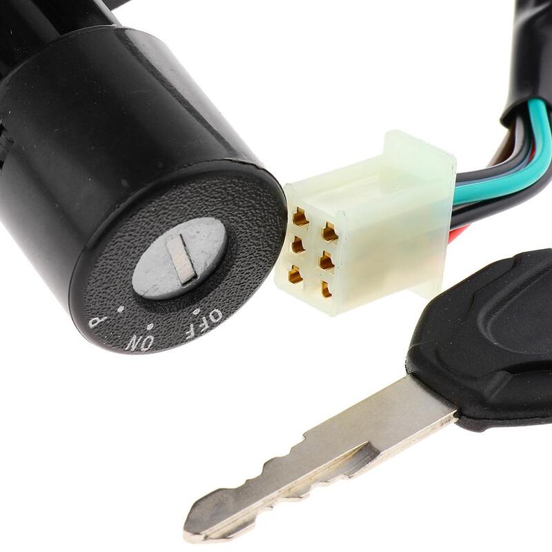 قفل مفتاح باب كهربائي لدراجة سوزوكي النارية والسكوتر ، 4 أو 6 أسلاك