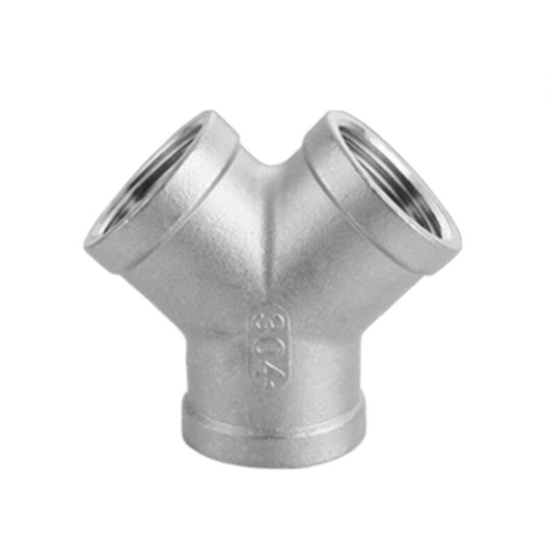 DN6/DN8/DN15/DN25 male+male+Female Threaded 3 Way Tee T Pipe Fitting 1/4" 1/2" 3/4" 1" 1-1/4" BSP Threaded 304 Stainless Steel