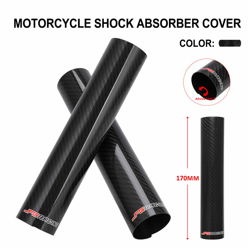 140-250MM Adjustable Motorcycle PartsCarbon Fiber Front Fork Shock Protector Cover Guard For KAWASAKI SUZUKI HONDA YAMAHA KTM