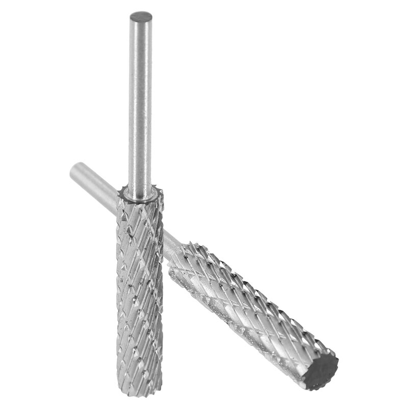 Lima rotativa de aluminio, cortador de rebabas de vástago de 3mm, diámetro de 3/4/5/6mm, muela de acero de alta velocidad, duradero