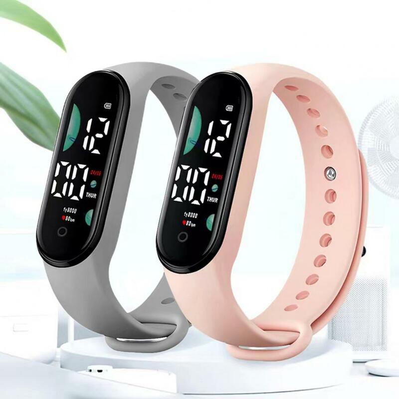 Reloj de pulsera electrónico M9 para hombre y mujer, pulsera deportiva ligera con pantalla grande y diseño creativo, Unisex