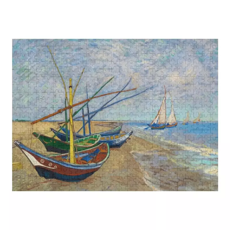 Van Gogh Jigsaw Puzzle Personalized Wooden Name Photo Custom Wooden Adults Works Of Art Puzzle