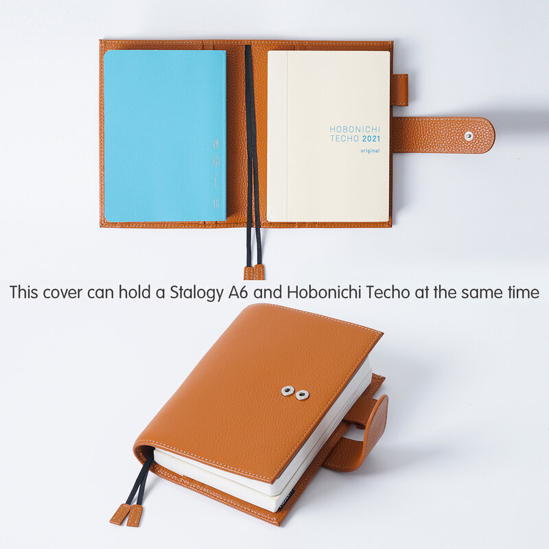Moterm oryginalna seria A6 Plus pokrywa dla A6 Stalogy Notebook oryginalna żwirowa skóra bydlęca Planner organizator Agenda Journal