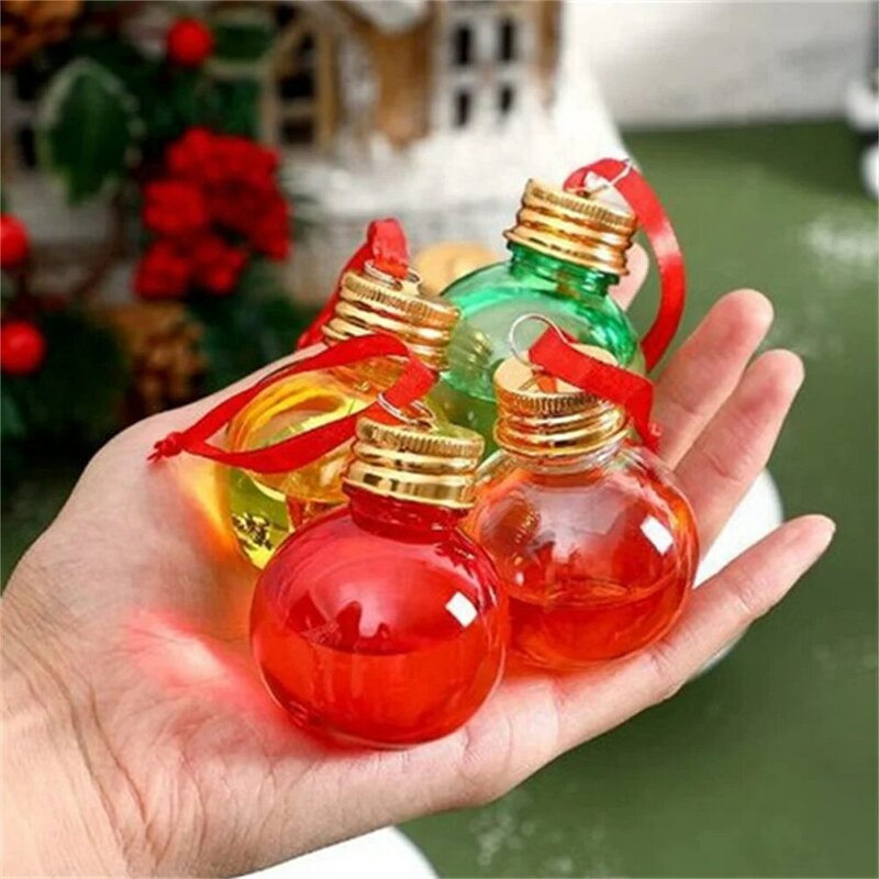 1Pc Christmas Decoration Supplies Home Outdoor Festival Decor Beverage Bottle Cold Drink Water Christmas Decoration Ball 2024