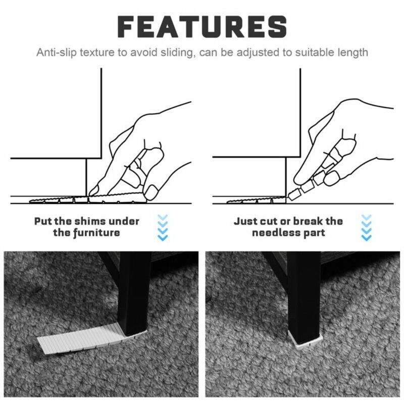 Adjustable Furniture Shims Balance Pad Height Balance Table Levelers plastic Leveling Shims Table