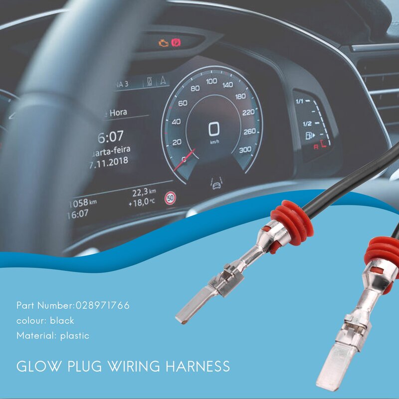 Car Glow Plug Wiring Harness for Mk4 Mk3 B4 Golf Jetta Beetle Passat 1997-2003 1.9 TDI L4 ALH 028971766