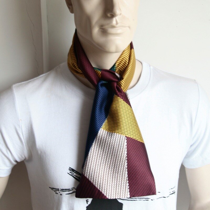 Pañuelo de negocios de seda para hombre, bufanda larga de doble cara, estilo británico, europeo y americano, a la moda, Otoño e Invierno