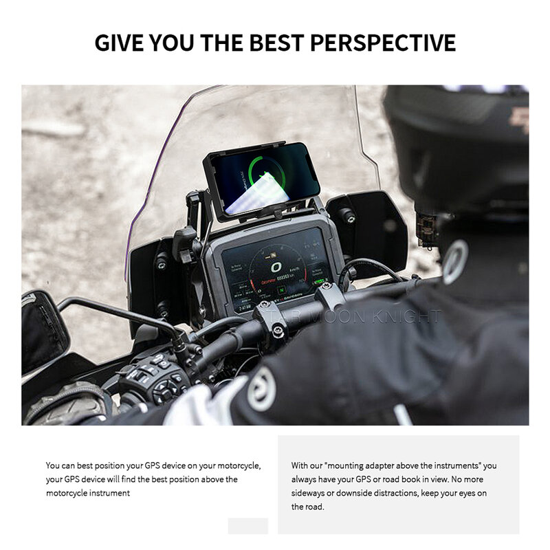 Soporte de placa de navegación GPS para motocicleta, soporte para parabrisas, teléfono móvil, accesorios para RA1250 Pan America 1250 S 21