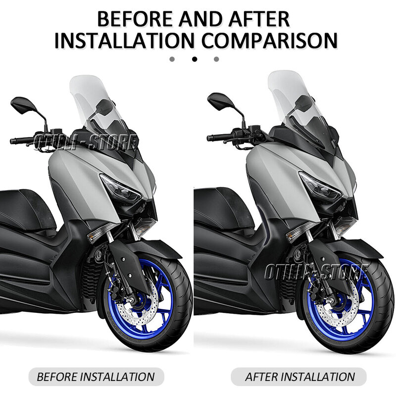 Novo produto par de acessórios da motocicleta painel lateral proteção contra riscos para yamaha xmax125 xmax300 X-MAX 125 xmax 300 2021 2022