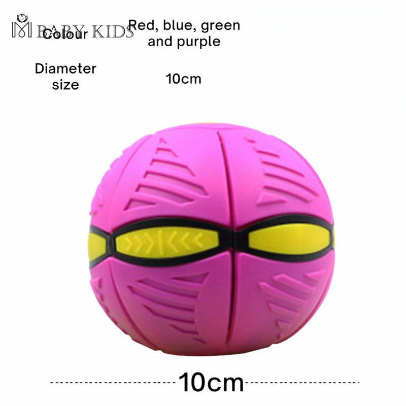 Bola de disco de tiro plano OVNI volador sin luz LED, juguete mágico para niños, juego de playa para jardín al aire libre, bolas deportivas para niños