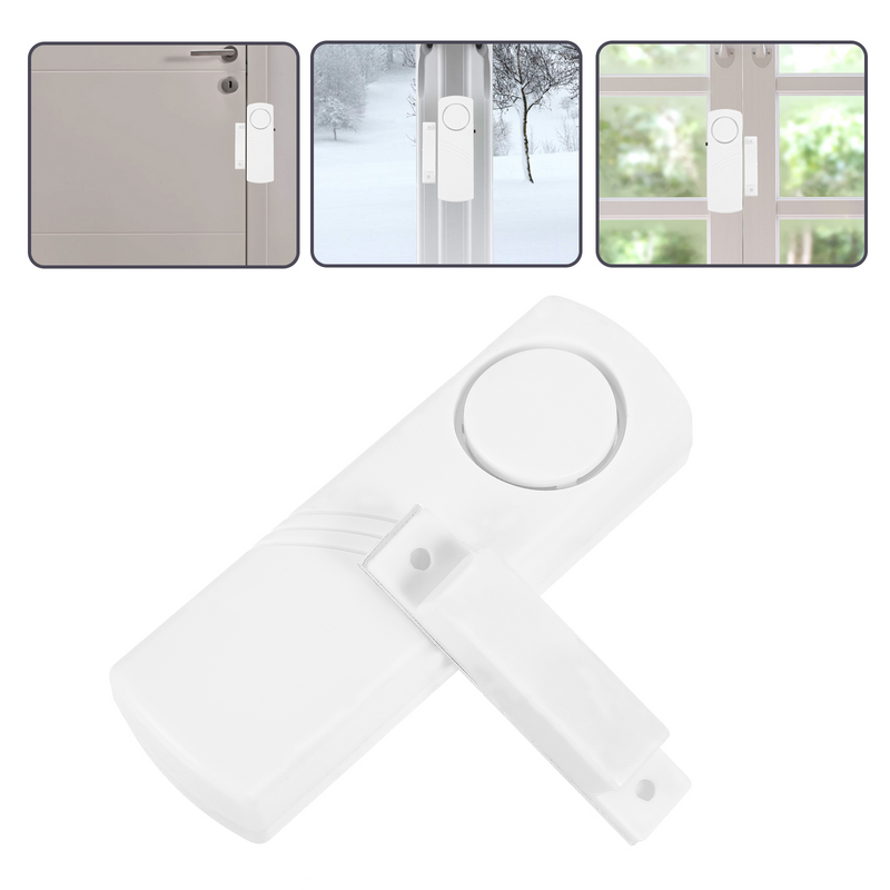 Sensor de movimiento inalámbrico para puerta y ventana, sistema de alarma de seguridad, color blanco