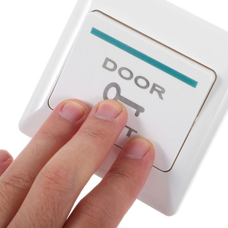 Sistema de Control de Acceso de puerta de Panel de botón de empuje a salida, campana de puerta, cubierta de placa de Panel
