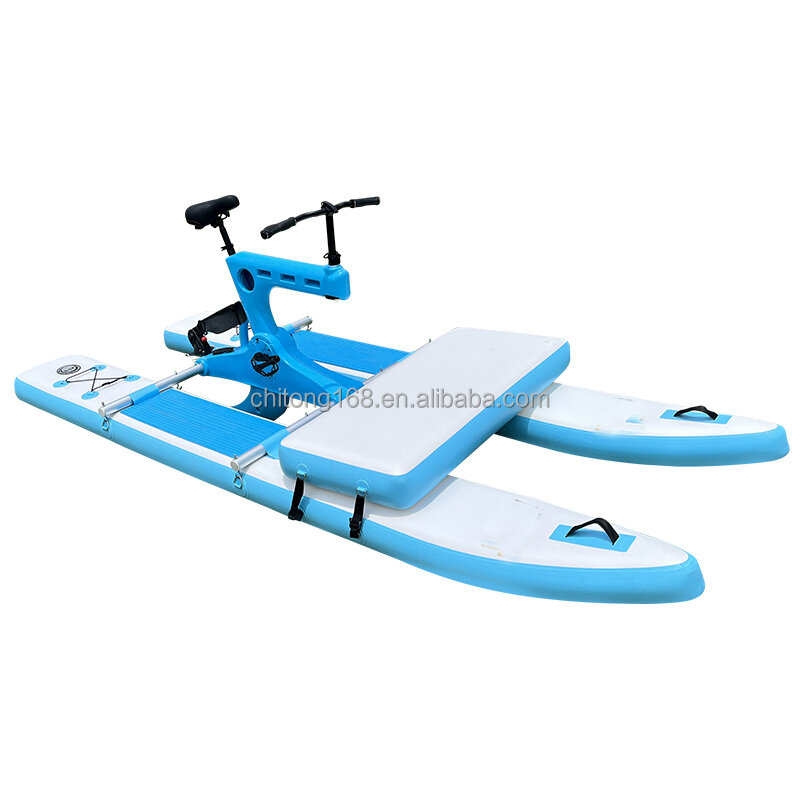 Pedal de agua flotante para bicicleta de lago, bote con peso ligero, novedad de 2023