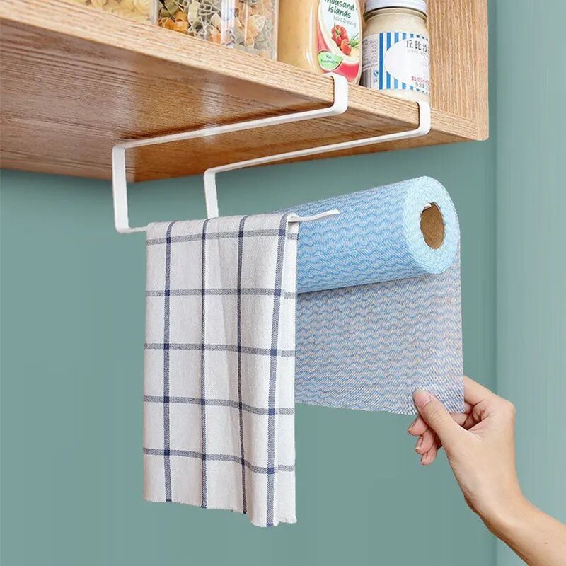 壁に取り付けられた紙のロールホルダー,タオル掛け,家,キッチンオーガナイザー用のタオル掛け