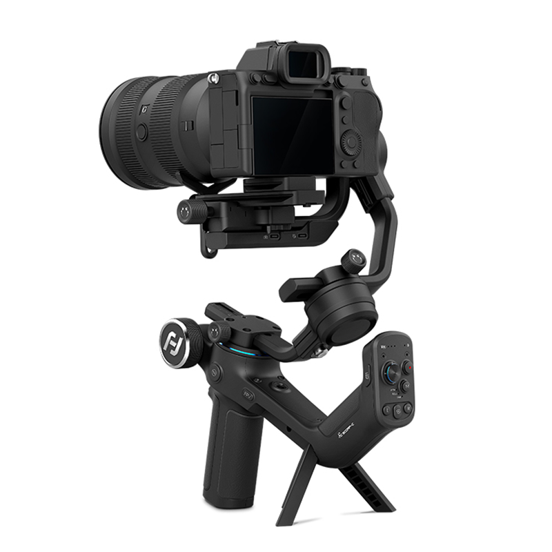 FeiyuTech NEUE Feiyu SCORP-C 3-Achse Handheld Gimbal Stabilisator Griff Grip für DSLR Kamera Sony/Canon mit pol Stativ