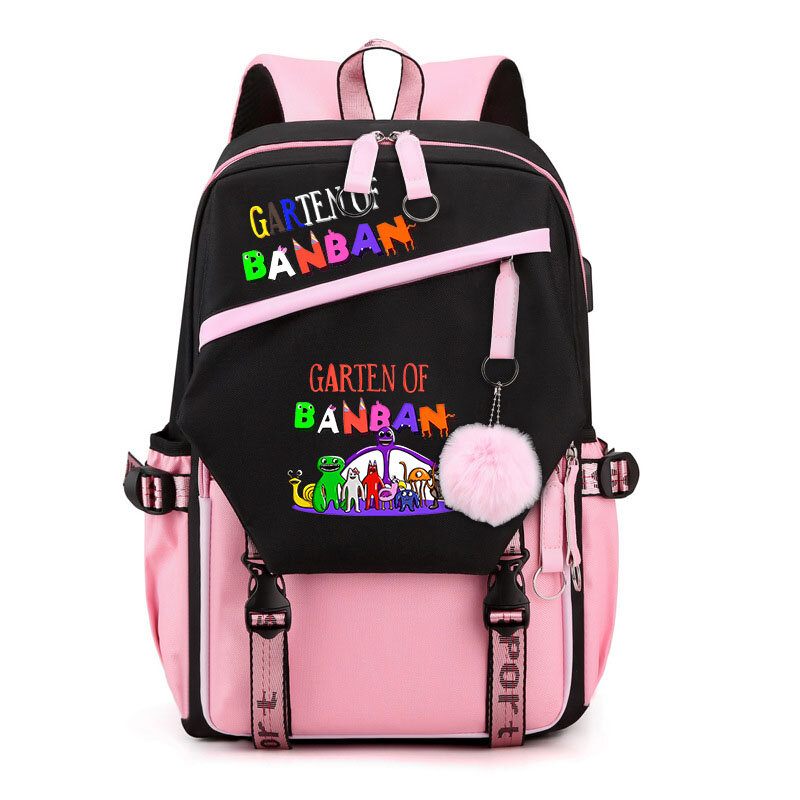 Школьный ранец Garten Of Banban для подростков, детский рюкзак с мультяшным принтом, повседневная детская сумка