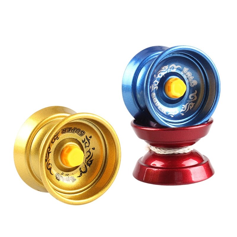Bola yo-yo aleación divertida clásica, juguetes educativos para niños tempranos, regalos fiesta entrenamiento