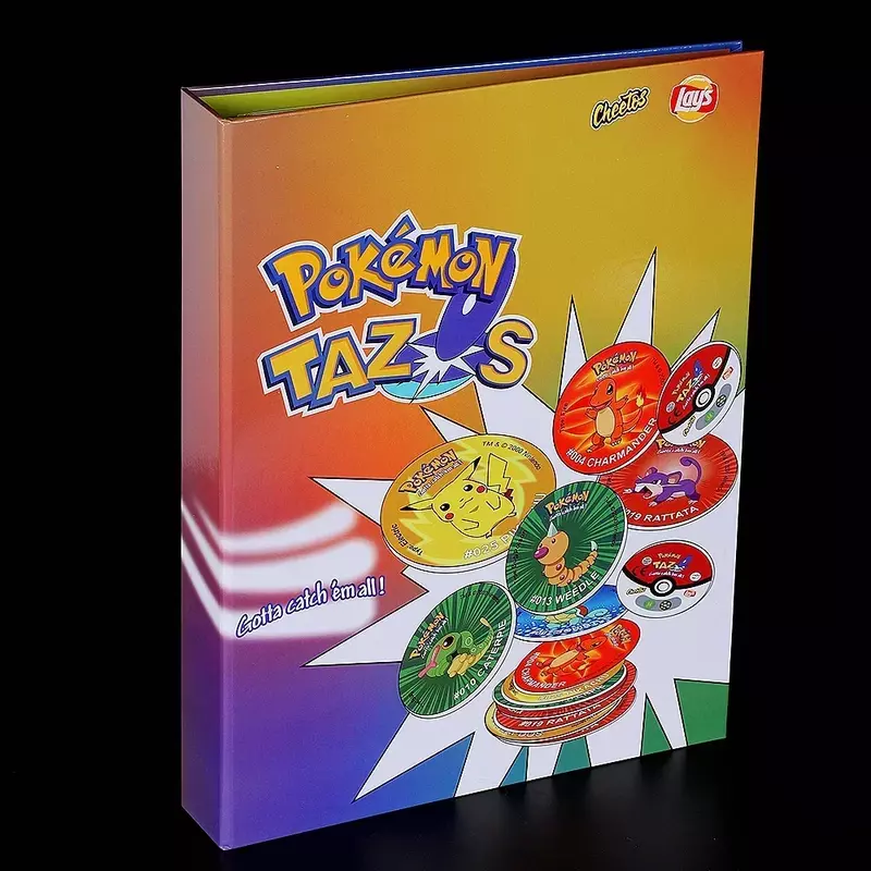 Pokemon Tazos 1/2/3 Generation Pogs 28-160PCS Strokes 28 Unown Round Collection Cards Album Trainer Pogs Cheetos Chipitaps Taps