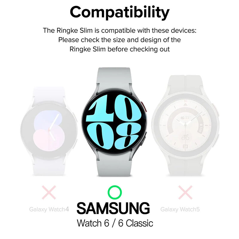 Uhrengehäuse für Samsung Galaxy Uhr 6 40mm 44mm Displays chutz PC Stoßstange Allround Galaxy Uhr 6 klassische 43mm 47mm Abdeckung