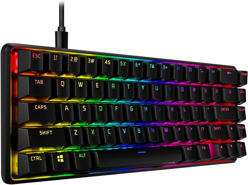 HyperX Alloy Origins 65 Red 65% RGB mini keyboard and mouse for mobile gaming one hand gaming keyboard mechanical