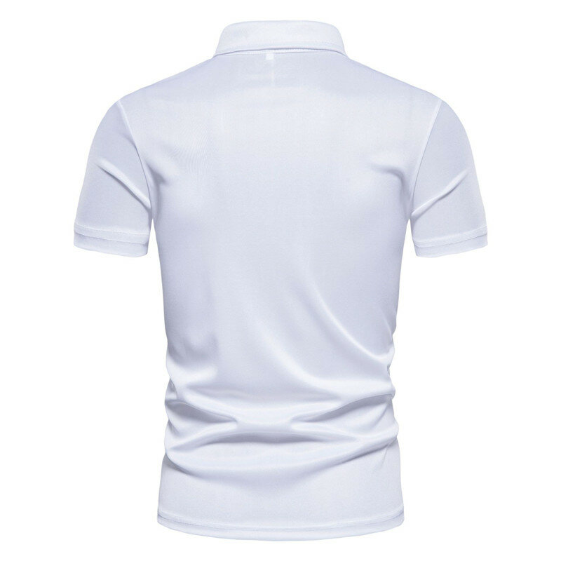 Męska koszulka Polo z krótkim rękawem koszulka Polo kontrastująca koszulka Polo nowa odzież lato street casual fashion top męski