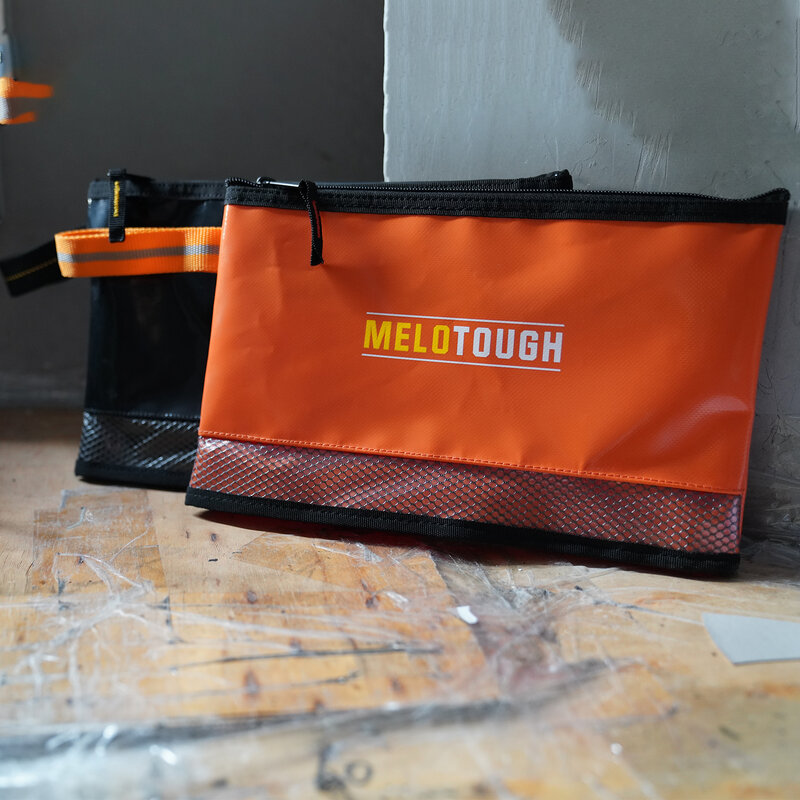 MELOTOUGH-Material impermeável Zipper Tool Pouch, Multipurpose Small Tool Bag, Carry Case, Pequenas Ferramentas Bolsas De Armazenamento, 12"