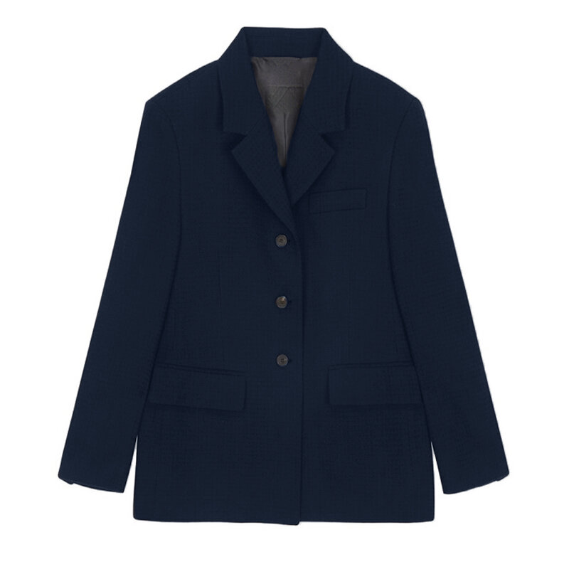 3 Button Jacket for Woman Clothes Black Women's Blazer Elegant Stylish Notch Lapel Ladies Classical Office Suit Outerwear