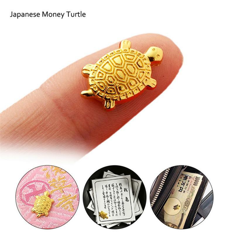 Tortuga de dinero dorada, herramienta de fortuna de oración, adornos de mesa, Templo Sensoji, Feng Shui, regalo de riqueza, estilo japonés
