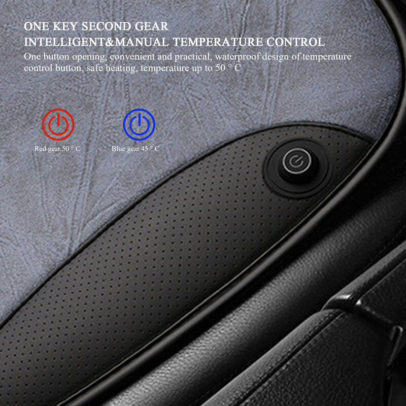 Cuscino del sedile riscaldato per auto USB cuscino del sedile in Memory Foam cuscino antiscivolo cuscini del sedile dell'auto cuscino della sedia dell'ufficio di guida