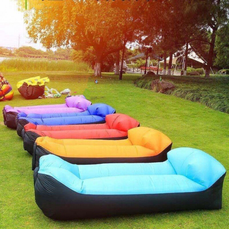 WW Garden sofa Trend Outdoor Fast Inflatable Air Sofa Bed GoodQuality Sleeping Bag Inflatable AirBag Lazy bag Beach Sofa
