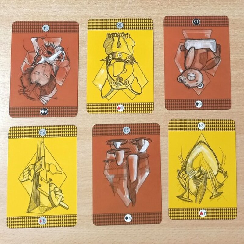 Kartu Oracle Jester Lenormand 10.4cm X 7.3cm, Permainan Tarot dengan kertas Manual dan buku panduan untuk pemula 36 buah kartu Lenormand