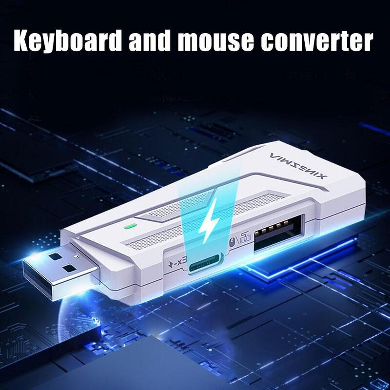 AIMZENIX-Teclado e Mouse Console Controller Converter, Adaptador de Suporte para PS4, PS3, PS5, MIX Blader, AX200