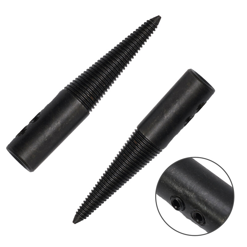 2pcs 8mm Polishing Spindle Grinding Adapter Tapered Nose Left Right Shaft  Abrasive Tools Pigtail Wheels Rod Set