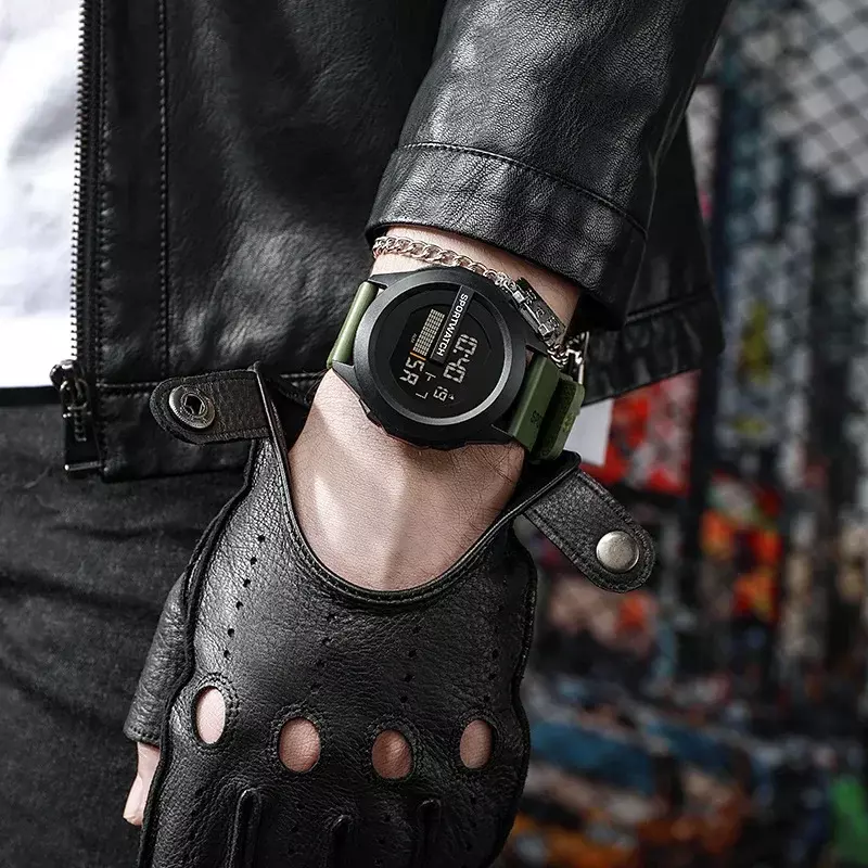 Orologi sportivi da uomo a LED orologio digitale da uomo di marca superiore orologio elettronico multifunzionale in gomma da uomo Fitnes atleta