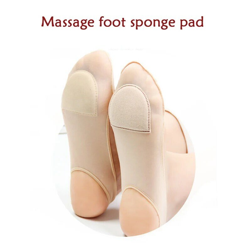 Ultrathin Invisible Shallow Mouth Nonslip Silk Socks for High Heels Shoes Ice Silk Thin Half-Palm Suspender Sock Slippers