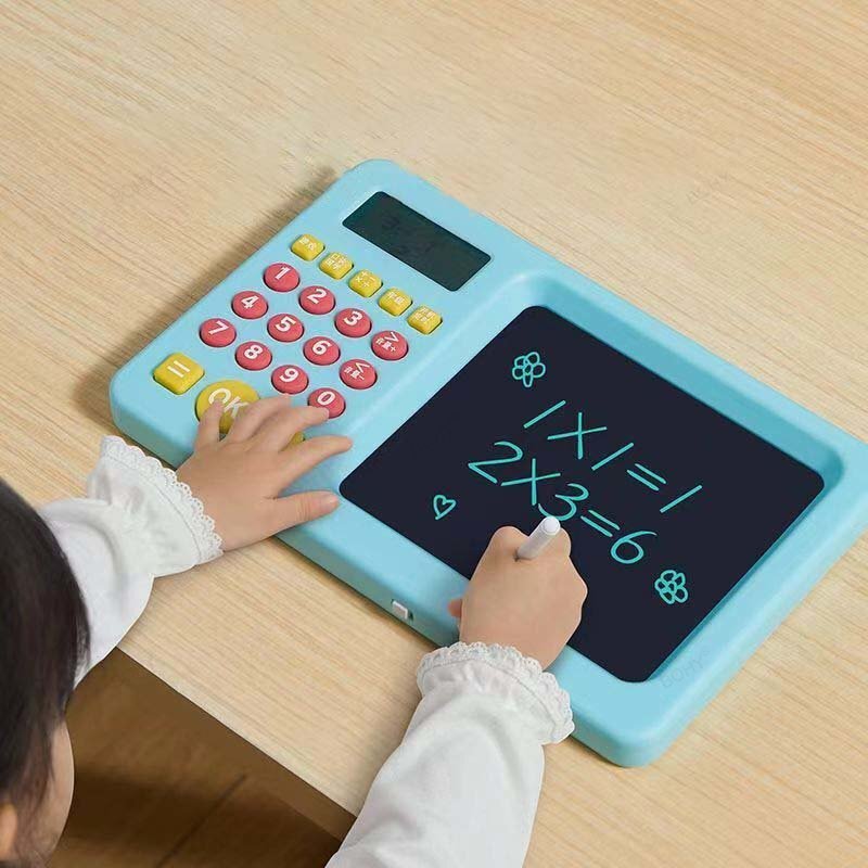 USB Kids Calculator Machine tavolette da disegno digitali macchina da allenamento per aritmetica per bambini Test matematico gamepoy