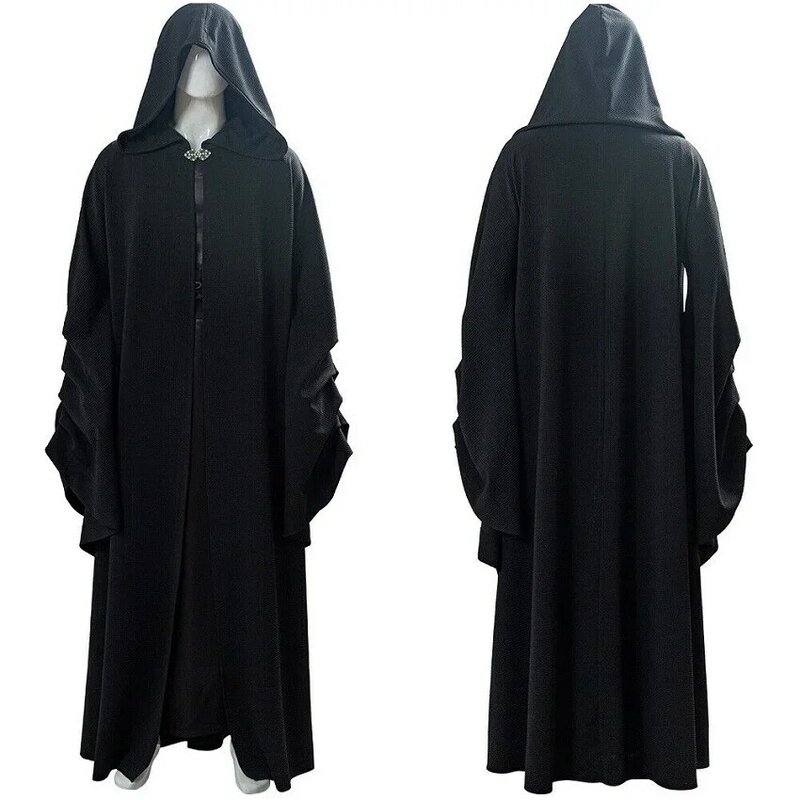 Popular Movie Cosplay Emperor Palpatine Dassociety Black Robe Costume Adult Male Custom Charm for Halloween