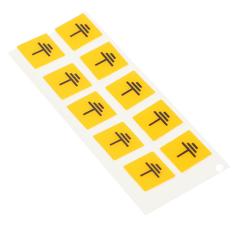 10pcs Electrical Safety Stickers Safety Warning Decals Machinery Grounding Warning Decals