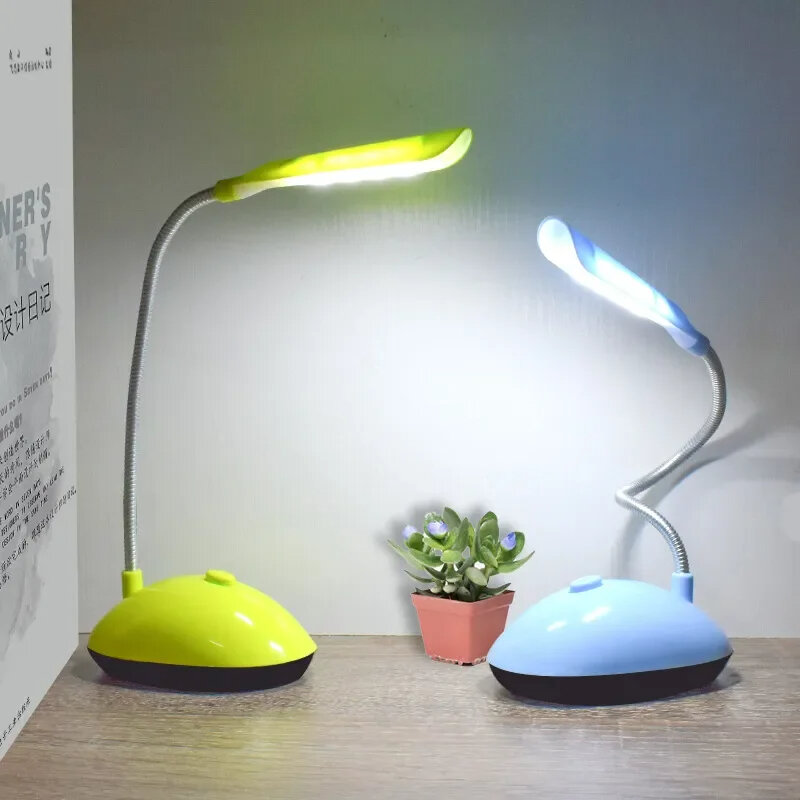 Mini veilleuse LED flexible pour la protection des yeux, lampe de lecture pour chambre à coucher, décor d'éclairage d'urgence, piles AAA, 62