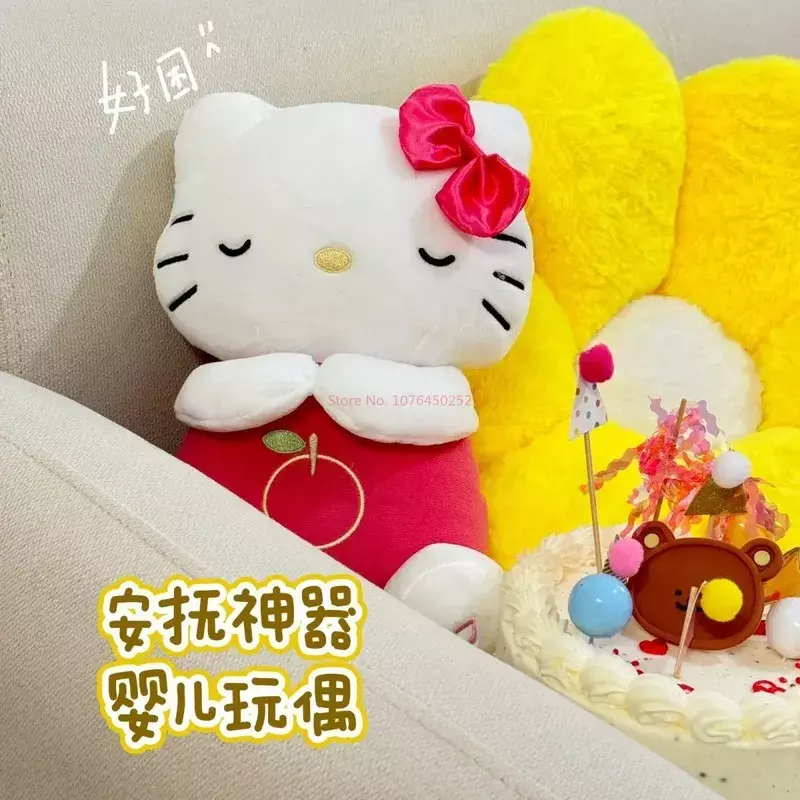 Breathable Hellokitty Plush Doll Doll Simulation Breathing Kitty Toy Girl Gift Anime Surrounding Birthday Gift